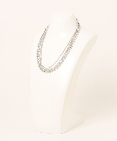 PAGEBOY(ページボーイ)の「4レンボールネックレス(ネックレス・レディース・シルバー・FREE)」の7枚目の写真