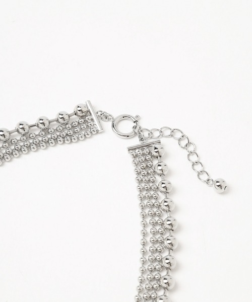 PAGEBOY(ページボーイ)の「4レンボールネックレス(ネックレス・レディース・シルバー・FREE)」の3枚目の写真