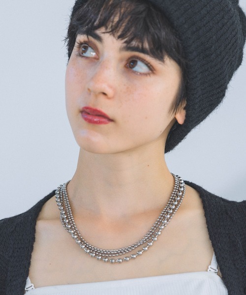 PAGEBOY(ページボーイ)の「4レンボールネックレス(ネックレス・レディース・シルバー・FREE)」の8枚目の写真