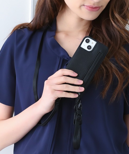 NANO universe（ナノユニバース）の「iPhone15 iPhone15Pro ナノユニバース [ストラップ＆ポケット]（スマホケース/カバー・レディース・ブラック/ブラウン/グレー/ベージュ・iPhone 15/iPhone 15 Pro）」の22枚目の写真