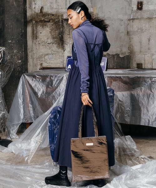 ELLEgirl(エルガール)の「メタリックトート【ELLEgirl/エル ガール】(トートバッグ・レディース・シャンパン/バイオレット/エメラルド・FREE)」の13枚目の写真