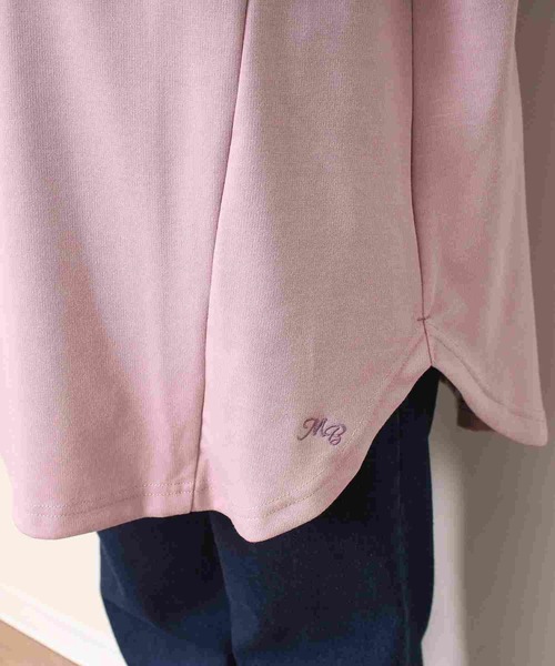 MB mint breeze(エムビーミントブリーズ)の「【L~5L 大きいサイズ】モックネック カットソー(Tシャツ/カットソー・レディース・ブラック/パープル/クリーム・4L/LL/3L/5L/L)」の10枚目の写真