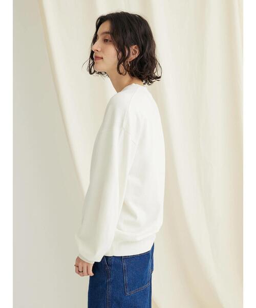 CRAFT STANDARD BOUTIQUE（クラフトスタンダードブティック）の「袖ボリュームニットプルオーバー（ニット/セーター・レディース・ネイビー/グリーン/アイボリー・FREE）」の7枚目の写真