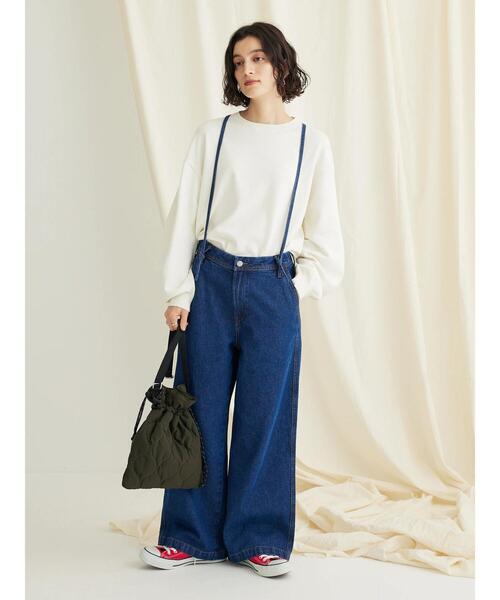 CRAFT STANDARD BOUTIQUE（クラフトスタンダードブティック）の「袖ボリュームニットプルオーバー（ニット/セーター・レディース・ネイビー/グリーン/アイボリー・FREE）」の12枚目の写真