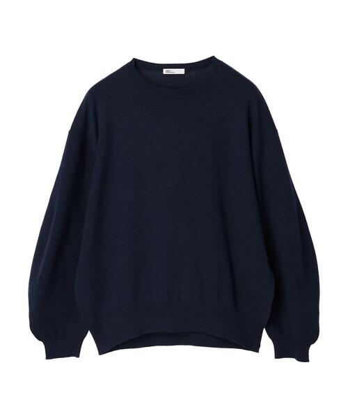 CRAFT STANDARD BOUTIQUE（クラフトスタンダードブティック）の「袖ボリュームニットプルオーバー（ニット/セーター・レディース・ネイビー/グリーン/アイボリー・FREE）」の3枚目の写真