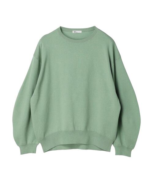 CRAFT STANDARD BOUTIQUE（クラフトスタンダードブティック）の「袖ボリュームニットプルオーバー（ニット/セーター・レディース・ネイビー/グリーン/アイボリー・FREE）」の2枚目の写真