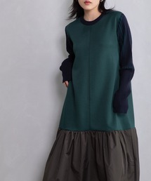 MARECHAL TERRE | リブニットコンビネーションワンピース(ワンピース)