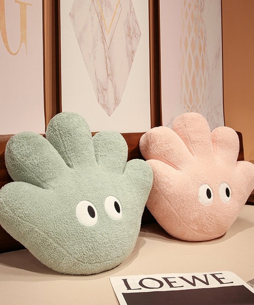 aimoha(アイモハ)の「aimoha home手形癒しクッション(クッション/クッションカバー・レディース・ピンク/オレンジ/グリーン/ホワイト/ブラウン・FREE)」の18枚目の写真