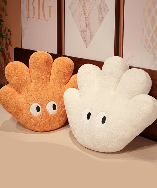 aimoha(アイモハ)の「aimoha home手形癒しクッション(クッション/クッションカバー・レディース・ピンク/オレンジ/グリーン/ホワイト/ブラウン・FREE)」の7枚目の写真