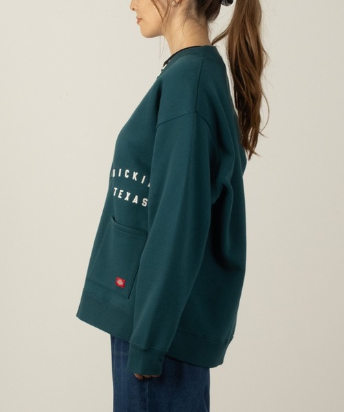 Dickies（ディッキーズ）の「Dickies ディッキーズ 裏起毛カーディガン（カーディガン/ボレロ・レディース・グリーン/グレー/ブラック・フリー）」の6枚目の写真