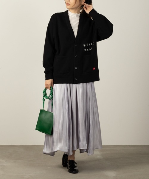 Dickies（ディッキーズ）の「Dickies ディッキーズ 裏起毛カーディガン（カーディガン/ボレロ・レディース・グリーン/グレー/ブラック・フリー）」の9枚目の写真