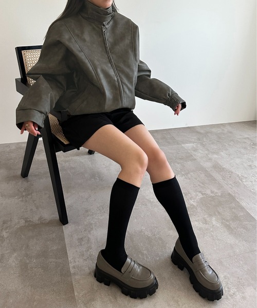 apres jour mignon(アプレジュールミニョン)の「厚底ローファー【ZOZOTOWN限定アイテム】(ローファー・レディース・ブラウン系その他/ブラック・MEDIUM/SMALL/LARGE)」の9枚目の写真