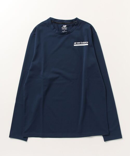 NEW BALANCE（ニューバランス）の「ニューバランス New Balance ロングスリーブポリTシャツ_（Tシャツ/カットソー・メンズ・ネイビー/ブラック/ホワイト・L/M/3L/S/LL）」の3枚目の写真