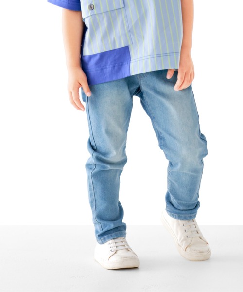 L.COPECK（エルコペック）の「ハイストレッチデニムパンツ（デニムパンツ・キッズ・ネイビー/ブルー/ブルー系・140cm/100cm/110cm/120cm/130cm/90cm）」の3枚目の写真