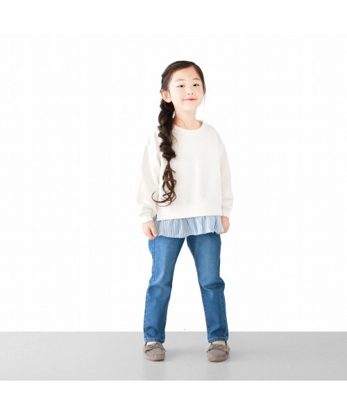 L.COPECK（エルコペック）の「ハイストレッチデニムパンツ（デニムパンツ・キッズ・ネイビー/ブルー/ブルー系・140cm/100cm/110cm/120cm/130cm/90cm）」の4枚目の写真