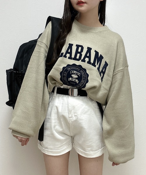 Cham.(チャム)の「ウエストゴムデニムショートパンツ(デニムパンツ・レディース・ブルー/ブラック/オフホワイト・F/S/M)」の2枚目の写真