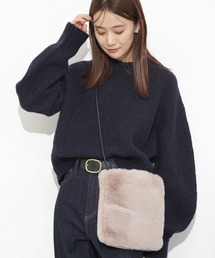 フェイクファーポシェット