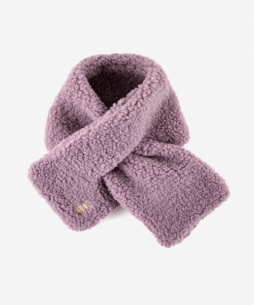 BOBO CHOSES(ボボショーズ)の「Sheepskin Lavander neck warmer(ネックウォーマー/スヌード・キッズ・ピンク・ONE SIZE)」の2枚目の写真