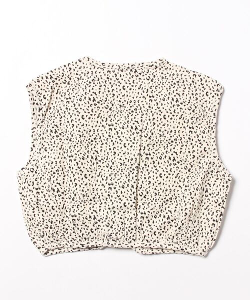 aimoha（アイモハ）の「【aimoha-KIDS-】子供服　ヒョウ柄ベスト（ベスト・キッズ・グレー/オフホワイト・120/100/90/110/80）」の3枚目の写真