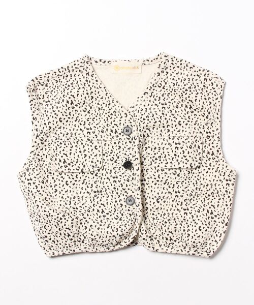 aimoha（アイモハ）の「【aimoha-KIDS-】子供服　ヒョウ柄ベスト（ベスト・キッズ・グレー/オフホワイト・120/100/90/110/80）」の6枚目の写真