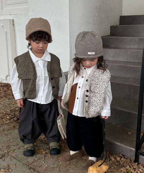 aimoha（アイモハ）の「【aimoha-KIDS-】子供服　ヒョウ柄ベスト（ベスト・キッズ・グレー/オフホワイト・120/100/90/110/80）」の11枚目の写真