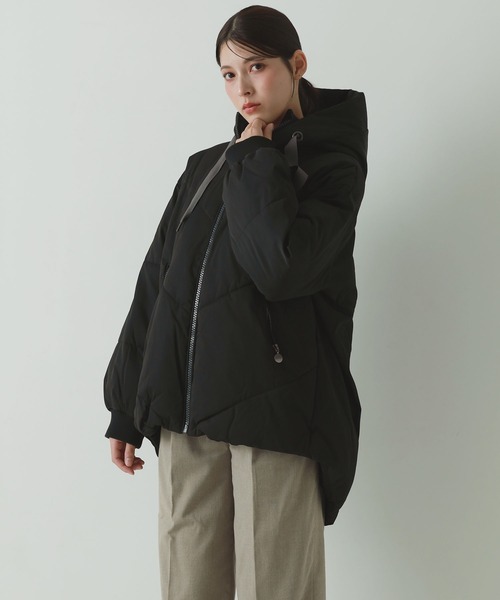 Filomo（フィローモ）の「[Filomo]エコダウンコート（ダウンジャケット/コート・レディース・カーキ/ブラック/アイボリー・L/M）」の14枚目の写真