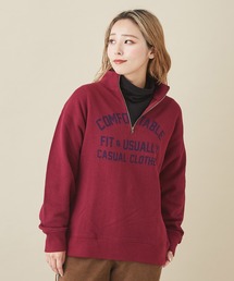 CUBE SUGAR | トンプキン裏毛スウェットハーフジッププルオーバー(スウェット)