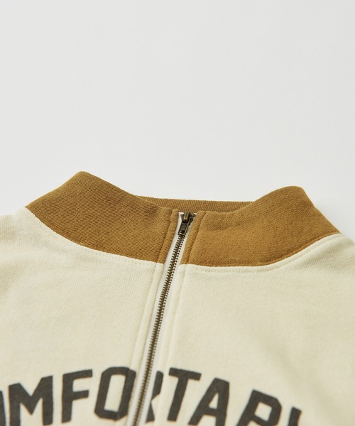 CUBE SUGAR（キューブシュガー）の「トンプキン裏毛スウェットハーフジッププルオーバー（スウェット・レディース・マスタード/マルチ/ワイン/ナチュラル/ブラック・M）」の20枚目の写真