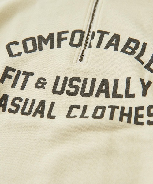 CUBE SUGAR（キューブシュガー）の「トンプキン裏毛スウェットハーフジッププルオーバー（スウェット・レディース・マスタード/マルチ/ワイン/ナチュラル/ブラック・M）」の21枚目の写真