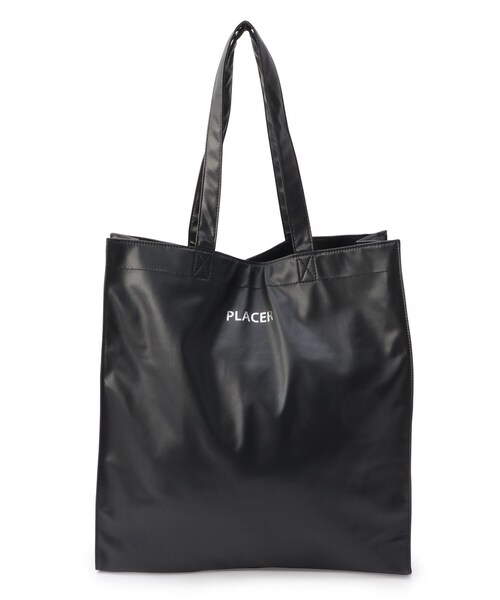 one'sterrace（ワンズテラス）の「◆プラセル合皮ワイドトート（トートバッグ・レディース・レッド系9/ライトグリーン系/アイボリー系8/イエロー系8/ブルー系その他7/ブラック系8/ピンク系9/パープル系2・99）」の2枚目の写真