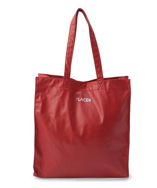 one'sterrace（ワンズテラス）の「◆プラセル合皮ワイドトート（トートバッグ・レディース・レッド系9/ライトグリーン系/アイボリー系8/イエロー系8/ブルー系その他7/ブラック系8/ピンク系9/パープル系2・99）」の8枚目の写真