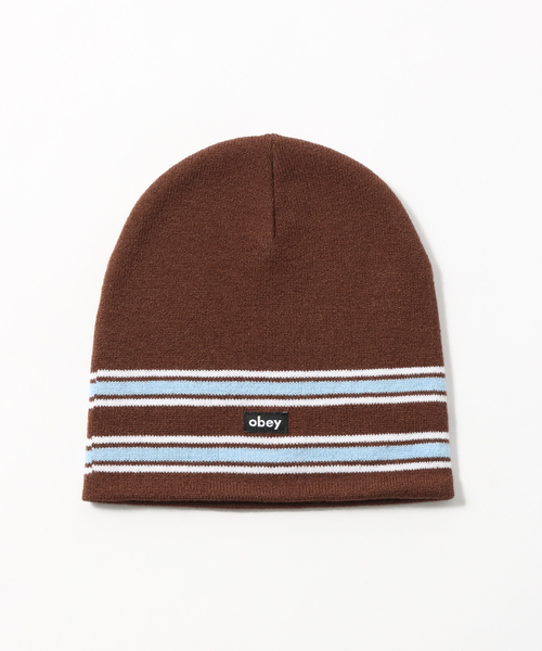 JOINT WORKS(ジョイントワークス)の「【OBEY / オベイ】BASS BEANIE(ニットキャップ/ビーニー・メンズ・ブラウン/ブラック・FREE)」の2枚目の写真