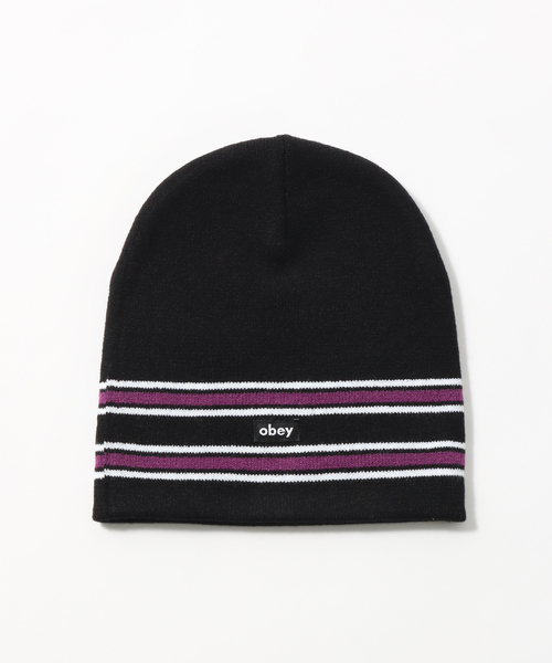 JOINT WORKS(ジョイントワークス)の「【OBEY / オベイ】BASS BEANIE(ニットキャップ/ビーニー・メンズ・ブラウン/ブラック・FREE)」の1枚目の写真