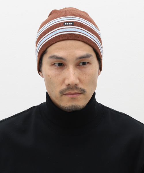 JOINT WORKS(ジョイントワークス)の「【OBEY / オベイ】BASS BEANIE(ニットキャップ/ビーニー・メンズ・ブラウン/ブラック・FREE)」の10枚目の写真