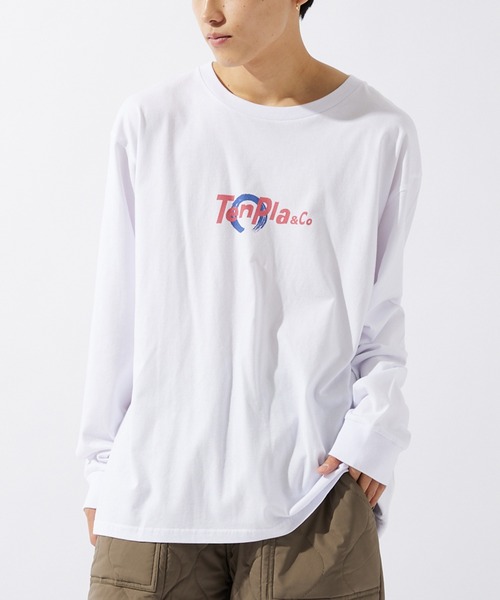 JOURNAL STANDARD relume(ジャーナルスタンダード レリューム)の「【ZOZO限定】TENPLA&Co L/S 4(Tシャツ/カットソー・メンズ・ホワイト×レッド/ホワイト×グリーン/ブラック×グリーン/ホワイト×ブルー/ブラック×パープル/ホワイト×ネイビー/ブラック×ピンク/ブラック×イエロー・S/M/L/XL/XS/XXL)」の2枚目の写真