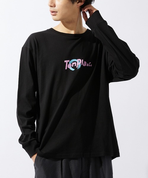 JOURNAL STANDARD relume(ジャーナルスタンダード レリューム)の「【ZOZO限定】TENPLA&Co L/S 4(Tシャツ/カットソー・メンズ・ホワイト×レッド/ホワイト×グリーン/ブラック×グリーン/ホワイト×ブルー/ブラック×パープル/ホワイト×ネイビー/ブラック×ピンク/ブラック×イエロー・S/M/L/XL/XS/XXL)」の8枚目の写真