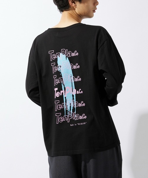 JOURNAL STANDARD relume(ジャーナルスタンダード レリューム)の「【ZOZO限定】TENPLA&Co L/S 4(Tシャツ/カットソー・メンズ・ホワイト×レッド/ホワイト×グリーン/ブラック×グリーン/ホワイト×ブルー/ブラック×パープル/ホワイト×ネイビー/ブラック×ピンク/ブラック×イエロー・S/M/L/XL/XS/XXL)」の14枚目の写真