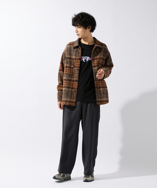 JOURNAL STANDARD relume(ジャーナルスタンダード レリューム)の「【ZOZO限定】TENPLA&Co L/S 4(Tシャツ/カットソー・メンズ・ホワイト×レッド/ホワイト×グリーン/ブラック×グリーン/ホワイト×ブルー/ブラック×パープル/ホワイト×ネイビー/ブラック×ピンク/ブラック×イエロー・S/M/L/XL/XS/XXL)」の15枚目の写真