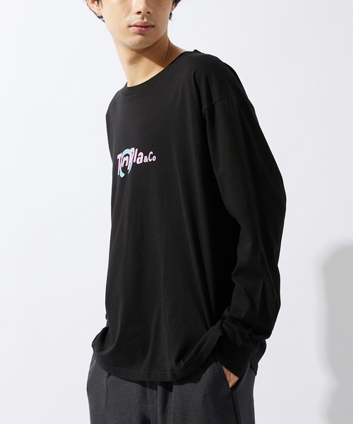 JOURNAL STANDARD relume(ジャーナルスタンダード レリューム)の「【ZOZO限定】TENPLA&Co L/S 4(Tシャツ/カットソー・メンズ・ホワイト×レッド/ホワイト×グリーン/ブラック×グリーン/ホワイト×ブルー/ブラック×パープル/ホワイト×ネイビー/ブラック×ピンク/ブラック×イエロー・S/M/L/XL/XS/XXL)」の12枚目の写真