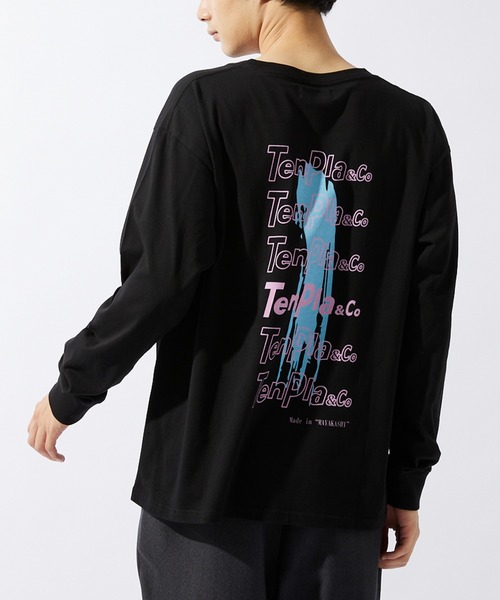 JOURNAL STANDARD relume(ジャーナルスタンダード レリューム)の「【ZOZO限定】TENPLA&Co L/S 4(Tシャツ/カットソー・メンズ・ホワイト×レッド/ホワイト×グリーン/ブラック×グリーン/ホワイト×ブルー/ブラック×パープル/ホワイト×ネイビー/ブラック×ピンク/ブラック×イエロー・S/M/L/XL/XS/XXL)」の13枚目の写真