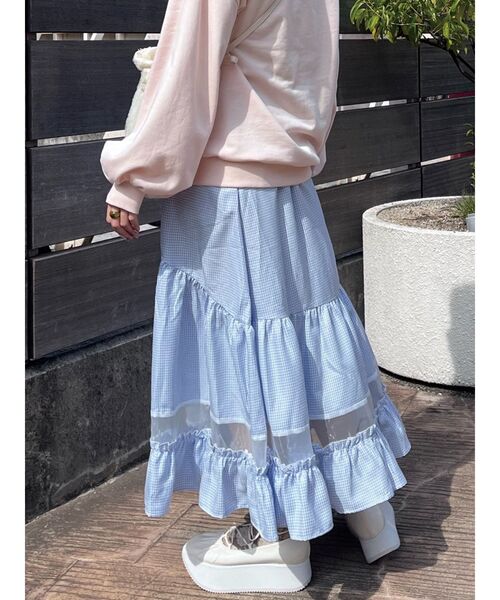 新品⭐️メリージェニー　スカート merry jenny（メリージェニー）の「サス付きマキシスカート