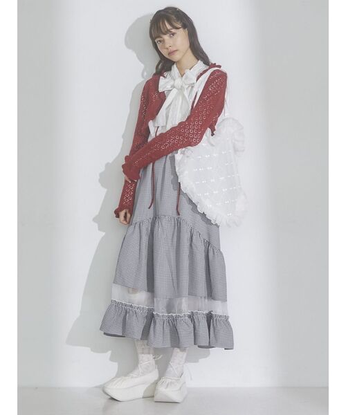 新品⭐️メリージェニー　スカート merry jenny（メリージェニー）の「サス付きマキシスカート