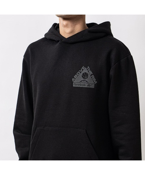 Reebok(リーボック)の「バスケットボール アート フーディー / BB ATR HOODIE(パーカー・メンズ・ブラック・LARGE/MEDIUM/SMALL/XX-LARGE/X-LARGE/X-SMALL)」の4枚目の写真