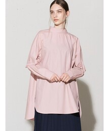 MIDIUMISOLID for Ladies ハイネックドロップショルダープルオーバー