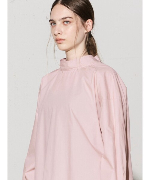 ブラウス シャツ MIDIUMISOLID for Ladies ハイネックドロップショルダープルオーバー レディース MIDIUMISOLID ブラウス シャツ for Ladies ハイネックドロップ