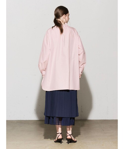 ブラウス シャツ MIDIUMISOLID for Ladies ハイネックドロップショルダープルオーバー レディース セール】MIDIUMISOLID for Ladies ハイネックドロップショルダー