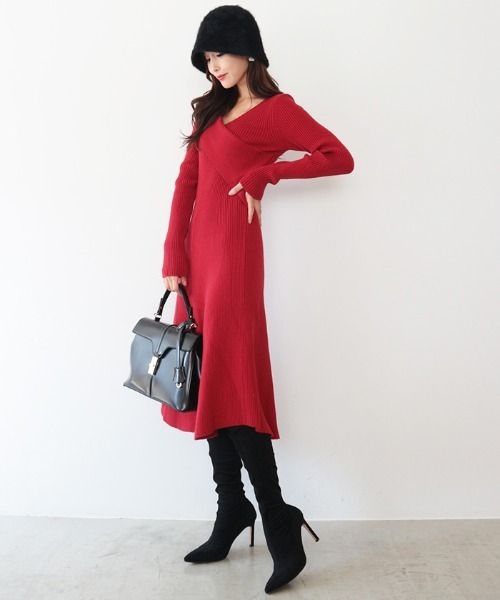 AMBIENT（アンビエント）の「ストレッチスエードニーハイブーツ（ブーツ・レディース・ブラック・L/M/S）」の9枚目の写真