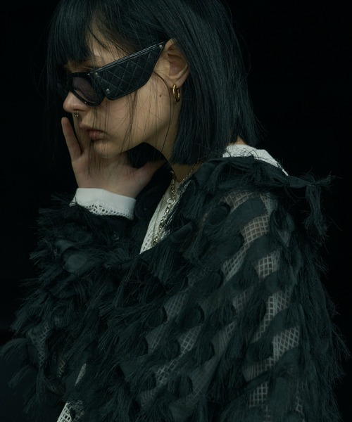 AIVER(アイバー)の「AIVER シアーフリンジシャツ(シャツ/ブラウス・メンズ・ホワイト/ブラック・SMALL/MEDIUM/LARGE)」の20枚目の写真