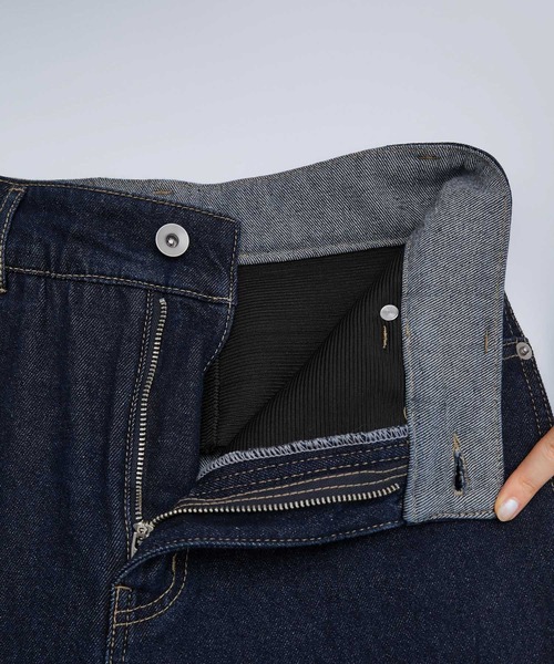 ROPE' PICNIC(ロペピクニック)の「【ウエスト革命デニム】ウエストシェイプデニムワイドパンツ(デニムパンツ・レディース・オフホワイト/サックスブルー/ネイビー・38/40/36)」の5枚目の写真