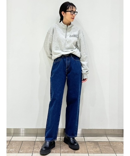 GAP(ギャップ)の「GAPロゴ プルオーバー ハーフジッププルオーバー(ユニセックス)(スウェット・メンズ・ベージュ/ライトグレー/ホワイト/ライトブルー・S/M/L/XL/XS)」の9枚目の写真